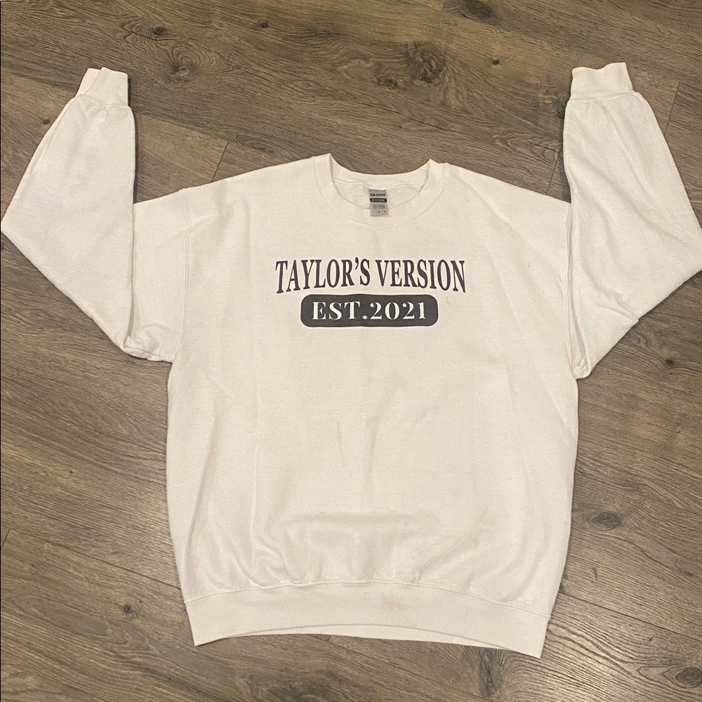 Taylor Swift Taylor’s Version Sweatshirt by Gildan - Large   sweatshirts sweater